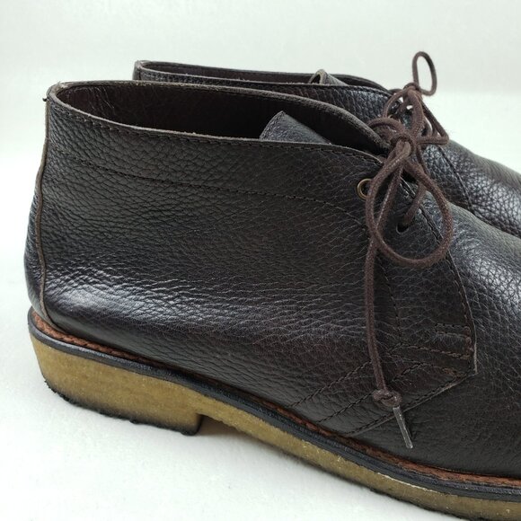 Taft Brown Leather Chukka Boot Mens 9 EU 42 Lace Up Gum Sole Shoe Handmade Spain - Picture 3 of 15